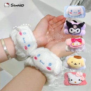 SANRIO สายรัดข้อมือ ลายการ์ตูนคิตตี้ Melody Kuromi น่ารัก สองชิ้น กันน้ํา แฮนด์เมด สําหรับเด็กผู้หญิง