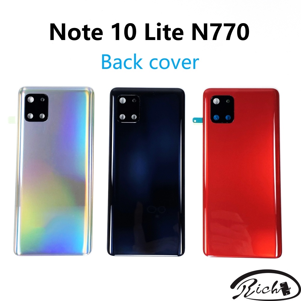 เคสแบตเตอรี่ด้านหลัง พร้อมฝาปิดเลนส์กล้อง แบบเปลี่ยน สําหรับ SAMSUNG Galaxy Note 10 Lite N770 N770F/