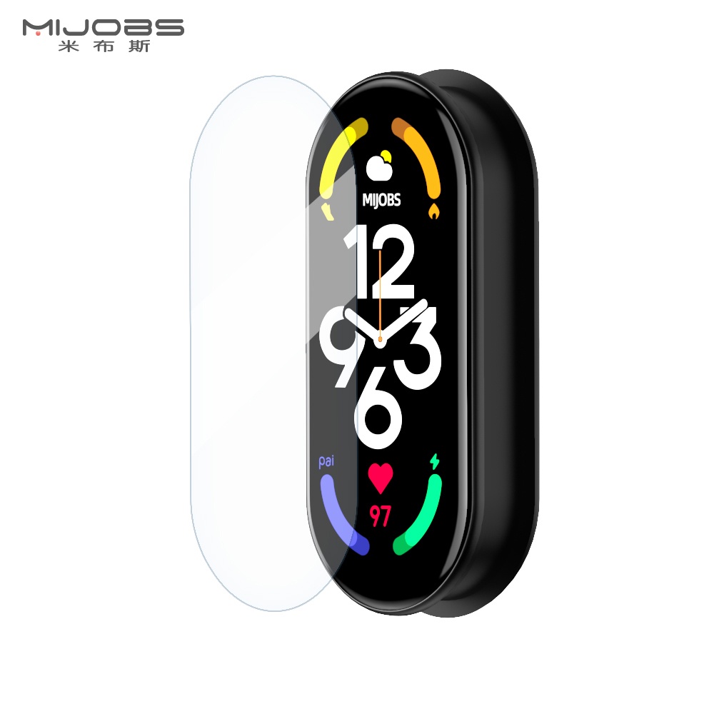 【MIJOBS】ฟิล์มกันรอยหน้าจอ แบบนิ่ม แบบใส สําหรับ Mi Band 6 Mi Band 5 Miband 4 Xiaomi Smart Mi Band 3 