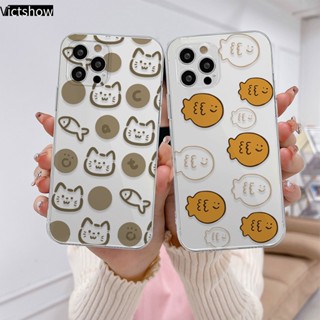 เคสโทรศัพท์มือถือแบบนิ่ม TPU กันกระแทก ลายการ์ตูนแมว ปลา สําหรับ OPPO A96 A76 A16 A15 A57 A54 A5S A3S A95 A55 A7 A5 A9 A31 A53 A33 2020 A77S A12 A1K A16E A16K A54S A74 A15S A52 A11K A92 A35 A11 A93 A32 A72 A94 A53S F19 F17 21 PRO A16S A77 A57S A57E