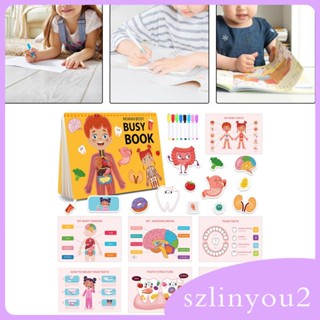 [szlinyou2] หนังสือร่างกายมนุษย์ เพื่อการเรียนรู้ขณะเล่นมอนเตสซอรี่ สําหรับเด็ก 2 ปีขึ้นไป
