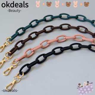 Okdeals สายโซ่อะคริลิคเรซิ่น ถอดได้ หลากสี สําหรับกระเป๋าผู้หญิง