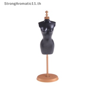 Strongaromatic โมเดลหุ่นโชว์เสื้อผ้า ขนาด 25 ซม. สีดํา สําหรับตุ๊กตา