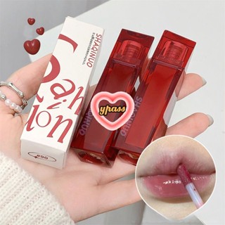 CYREAL 【สินค้าพร้อมส่ง】 ลิปสติกติดทนนาน 6 สี Mirror Lip Glaze ลิปสติกให้ความชุ่มชื้นติดทนนานฟันขาวลิปกลอ Cupless ลิปกลอส