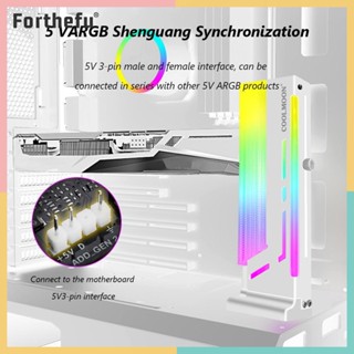 ★ Forthefu ★  H4 COOLMOON CM-GH2 ขาตั้งการ์ดจอแนวตั้ง GPU 5V ARGB Light