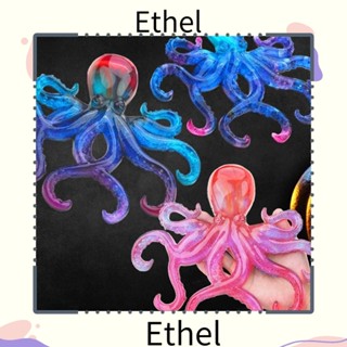 Ethel1 แม่พิมพ์ซิลิโคนเรซิ่น รูปปลาหมึก ขนาดใหญ่ แฮนด์เมด สําหรับตกแต่งบ้าน