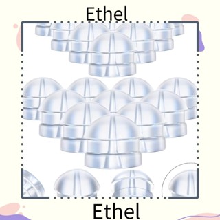 Ethel1 แผ่นซิลิโคนรองต่างหู รูปแฮมเบอร์เกอร์ ขนาด 4.5*3.8 มม. 5*4.5 มม. สําหรับตะขอตกปลา 200 ชิ้น