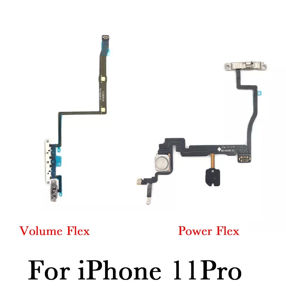 สายแพปุ่มปรับระดับเสียง คีย์บอร์ด เสียงเงียบ แบบเปลี่ยน สําหรับ iPhone 11 12 Mini Pro Max thumbnail 3