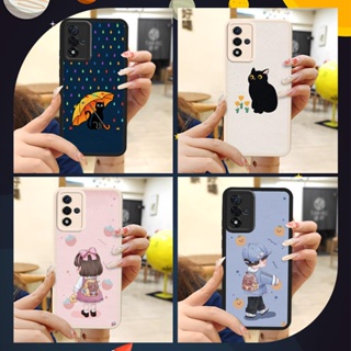 funny couple Phone Case For OPPO A93S 5G Anti-knock youth Phone lens protection leather texture personality Silica gel simple