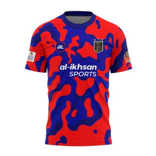 เสื้อกีฬาแขนสั้น ลาย AL PIALA EMAS KHIR JOHARI JOHOR AWAY สีแดง สําหรับผู้ชาย