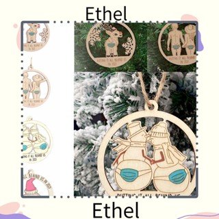 Ethel1 ของตกแต่งต้นคริสต์มาส วัสดุไม้