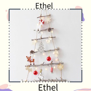 Ethel1 ต้นคริสต์มาสปลอม แบบไม้ DIY สําหรับแขวนตกแต่งผนังบ้าน