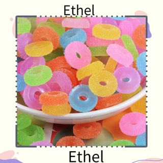 Ethel1 จี้เรซิ่น รูปลูกกวาดน่ารัก สําหรับทําเครื่องประดับศีรษะ 20 ชิ้น