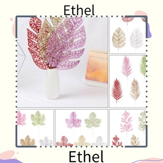 Ethel1 ใบไม้ไม้ไผ่ สีทอง สําหรับแขวนตกแต่งบ้าน ต้นคริสต์มาส