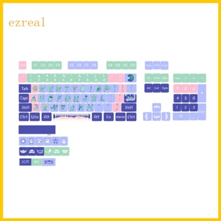 Ez ปุ่มกดคีย์บอร์ด ลายการ์ตูนมอนสเตอร์ PBT XDA สําหรับคีย์บอร์ด Mechanical 126 ชิ้น