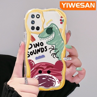 เคสโทรศัพท์มือถือแบบนิ่ม ใส กันกระแทก ลายการ์ตูนไดโนเสาร์ และหมี สีมาการอง สําหรับ Realme 7 Pro 7i C17 Narzo 20 Pro