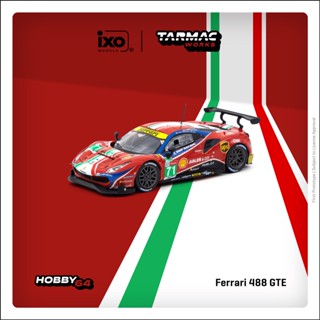 Tarmac Works 1/64 HOBBY64 Ferrari 488 GTE 24h of Le Mans 2020 M. Molina / D. Rigon / S. Bird