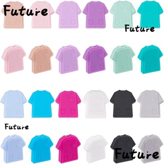 Future จี้ลูกปัดซิลิโคน 26x26.5x8 มม. 10 สี สําหรับทําเสื้อผ้าพยาบาล