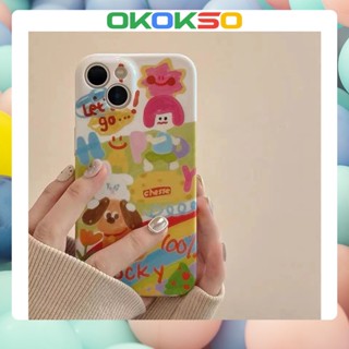 [OKOKSO] เคสมือถือ แบบนิ่ม ลายการ์ตูนภาพวาดสีน้ํามัน กันกระแทก สําหรับ OPPO Reno9 Reno8 Reno7pro reno6 7z 8T 5 R17 A72 A53 A9 2020 F11 A31 F9 A15 A3S A78 A77Findx5pro