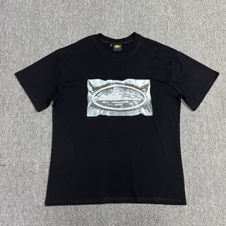 เสื้อยืดแขนสั้น พิมพ์ลายโปสเตอร์ Corteiz niche brand scrap สําหรับผู้ชาย และผู้หญิง