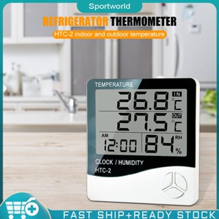 ❀sportworld【In Stock】 HTC-2 Digital Thermometer Hygrometer Electronic Temperature Humidity Meter