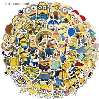 [little.coconut] สติกเกอร์ PVC ลายการ์ตูนมินเนี่ยน ตลก สําหรับติดตกแต่งกีตาร์ โทรศัพท์ 50 ชิ้น