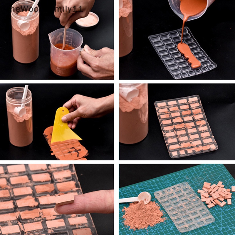 TT 1 PC ตารางทรายอาคารทําอิฐซิลิโคนแม่พิมพ์ DIY ตกแต่งบ้าน TH