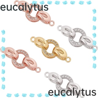 Eucalytus1 เข็มกลัดทองเหลือง สีเงิน ประดับเพทาย ทองคําขาว เครื่องประดับ