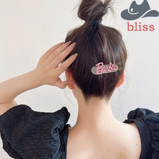 Bliss กิ๊บติดผม โลหะผสม สีชมพู คริสตัล ทรงเรขาคณิต น่ารัก ไม่สม่ําเสมอ สําหรับตุ๊กตาบาร์บี้ ปาร์ตี้