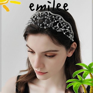 Emilee ที่คาดผมคริสตัล ตาข่ายเถาวัลย์ผม สวยงาม สําหรับงานแต่งงาน