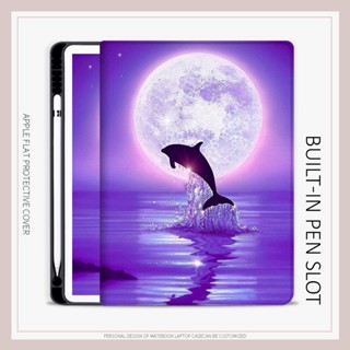 moon เคสไอแพด mini 1 2 3 4 5 6 pro11 2022 เคส iPad gen6 10.2 gen 7 8 9 gen10 เคสไอแพด นอน 2017/18 air 4 5 case pen slot