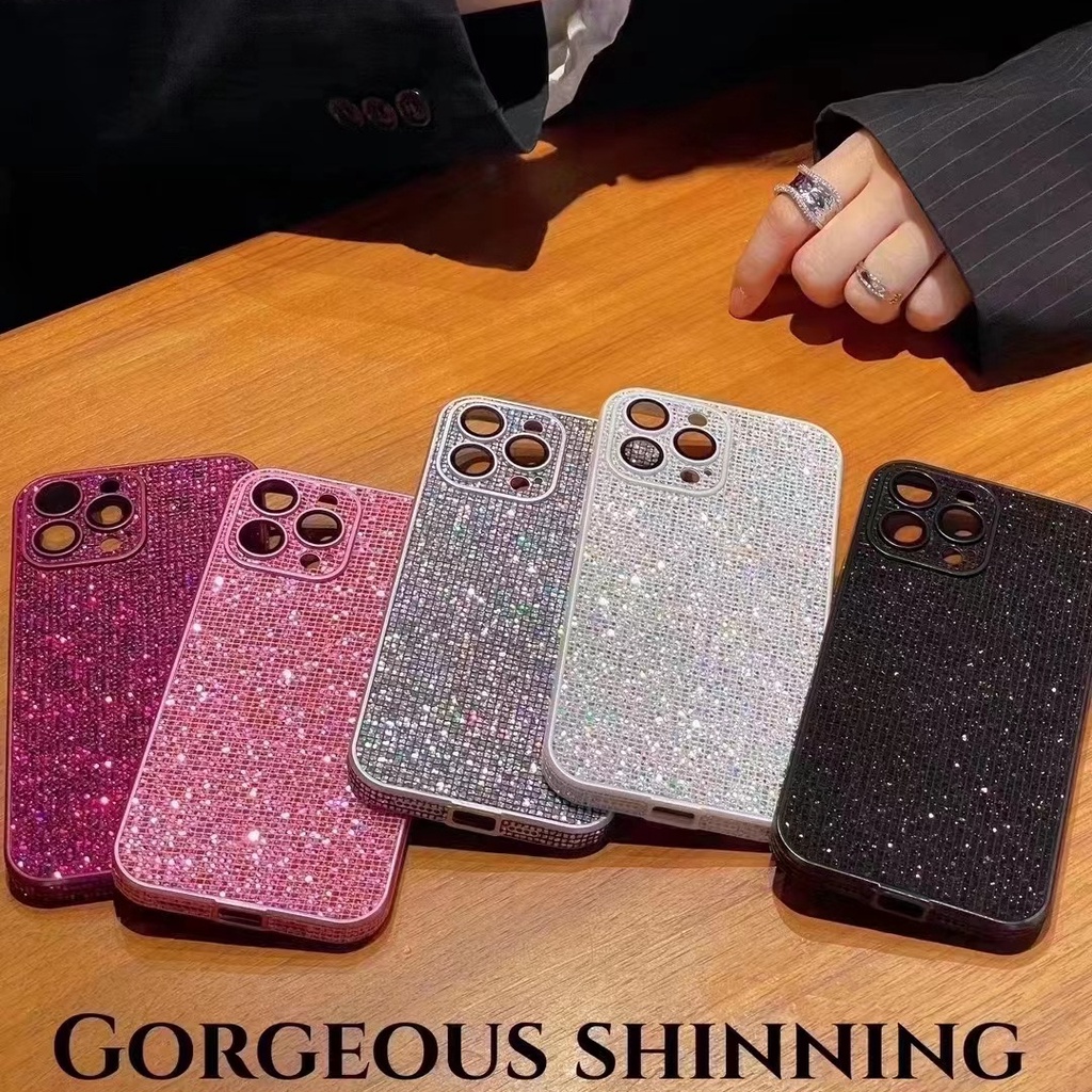 Flash Drill Camera Protection Phone Case for Iphone 14promax 14 Plus 13 Pro Max 12 11 Promax 11promax 14pro 13pro 12pro 13promax 12promax 11promax Full Back Cover