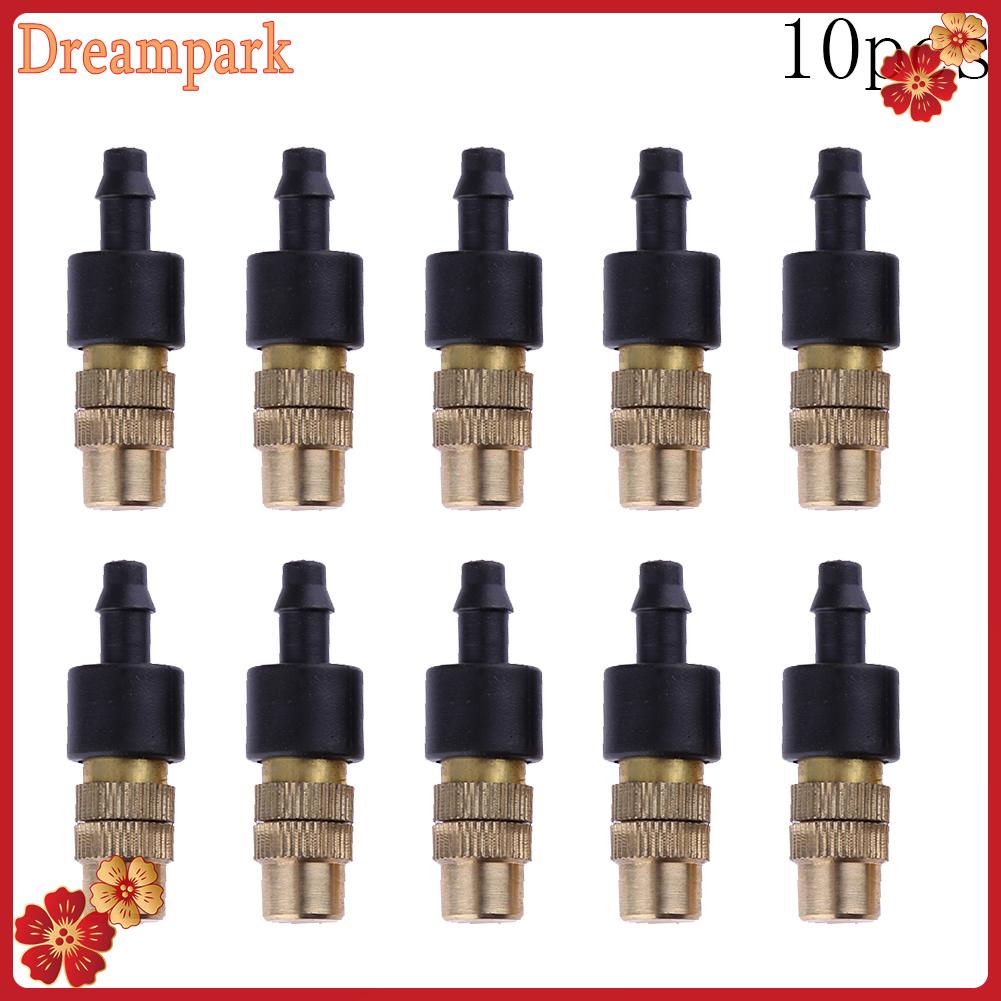 หัวสปริงเกลอร์ทองเหลือง PVC 4/7 สำหรับสวนชลประทาน 10 ชิ้น - รูปที่ 3