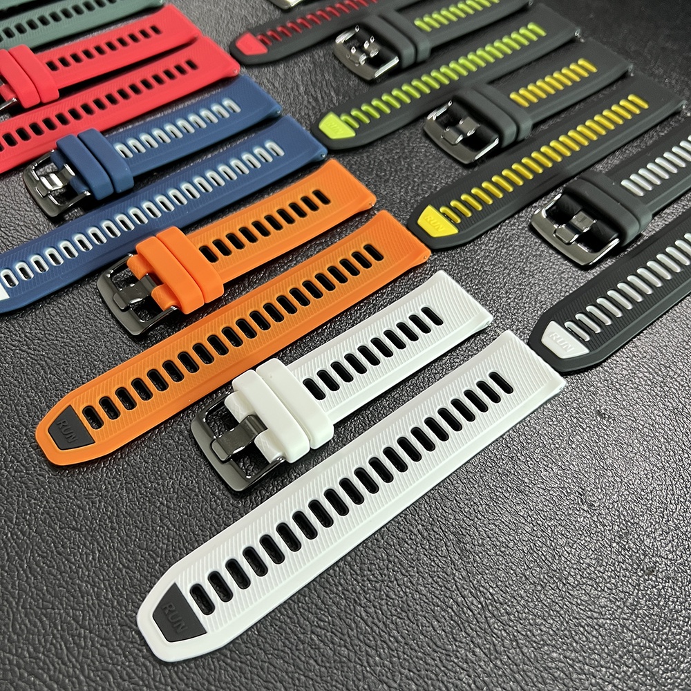 สายนาฬิกาข้อมือซิลิโคน แบบนิ่ม ระบายอากาศได้ดี สําหรับ Garmin Vivoactive 5 4s 3 Music 18 มม. 20 มม. 22 มม.