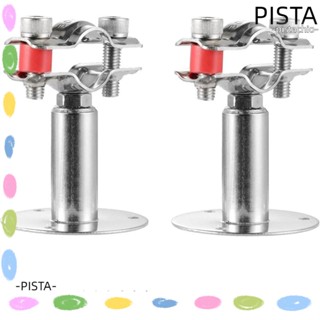 Pista แคลมป์ยึดท่อ สเตนเลส 304 กันสนิม สีเงิน 2 ชิ้น