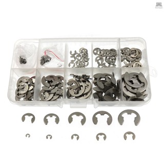 ชุดแหวนสเตนเลส 304 E-Clip Assortment M1.5-10 TOLO-9.7 200 ชิ้น