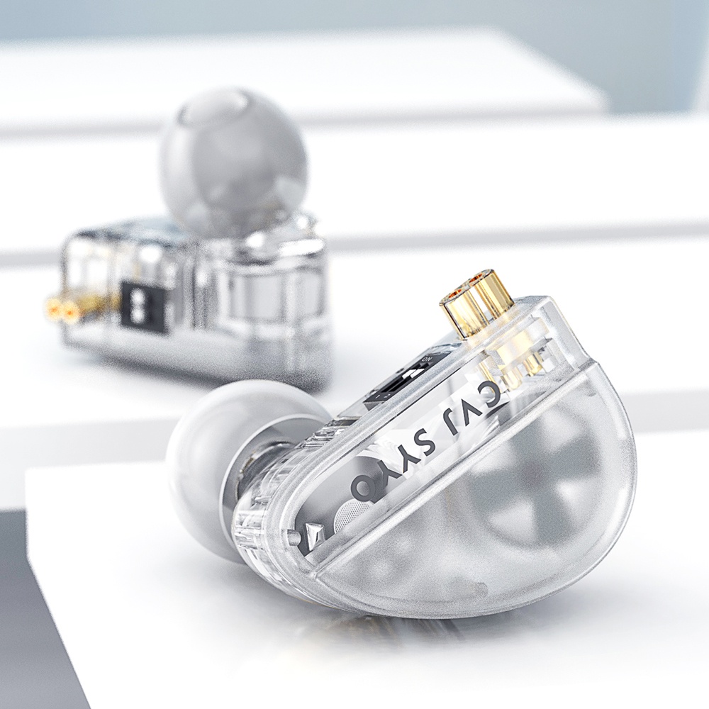 Cvj Konoka 3D Audio 3-unit Hybrid 1DD + 1BA + 1 สวิตช์ปรับหูฟัง HIFI แบบมีสาย ด้านใน