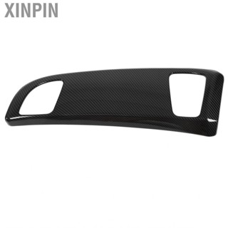 Xinpin Copilot Dashboard Panel Trim Air Outlet Cover Carbon Fiber Style Wear Resistant ABS for LHD Car