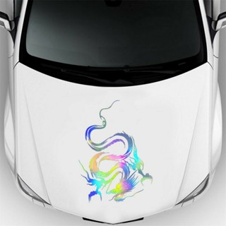สติกเกอร์ติดรถยนต์ ลายมังกร สีสันสดใส ขนาด 50x36 ซม. 1 ชิ้น