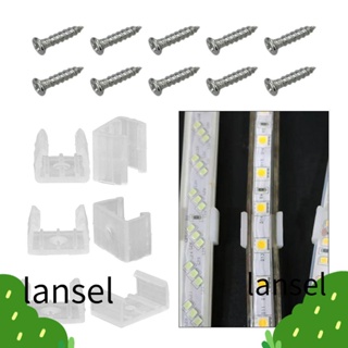 Lansel คลิปหนีบสายไฟ LED แบบใส กันน้ํา อุปกรณ์เสริม สําหรับ LED 5730 5050 2835 10 ชิ้น