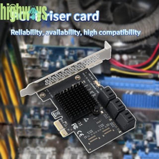 Pci Express 1X เป็น SATA3.0 6 พอร์ต Riser PCI-E X1 X4 X8 X16 PCI-E Extenders [highways.th]