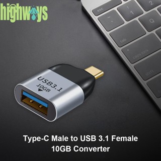 อะแดปเตอร์แปลง USB C Type-C ตัวผู้ เป็น USB 3.1 ตัวเมีย 10GB สําหรับ Samsung iPad [highways.th]