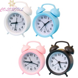 【COLORFUL】Alarm Clock No. 5 Battery Pink White 11 * 11 * 4cm Black Blue 1pc Durable