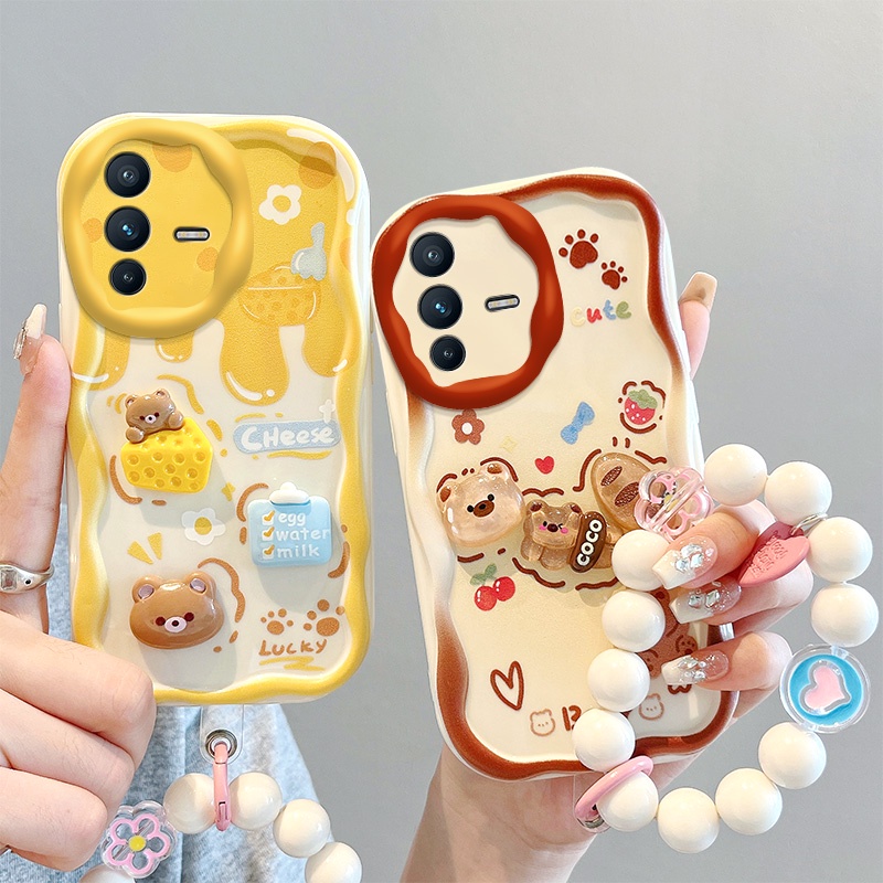 เคส Vivo V23 5G เคสโทรศัพท์มือถือ แบบนิ่ม ลายตุ๊กตา สามมิติ เคส Vivo V23 5G NYGZ