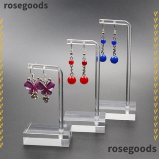 Rosegoods1 ขาตั้งอะคริลิค รูปตัวอักษร 7 ตัว คุณภาพสูง สําหรับโชว์เครื่องประดับ ต่างหู