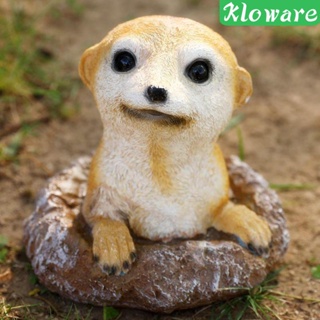 [Kloware] รูปปั้น Meerkat เพ้นท์มือ สําหรับตกแต่งบ้าน ระเบียง ออฟฟิศ