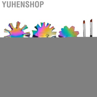 Yuhenshop 6 Pieces Nail Manicure Edge Colorful Stainless Steel Trimmer