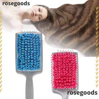 Rosegoods1 แปรงผมแห้งเร็ว, ผ้าขนหนูไมโครไฟเบอร์ พร้อมหวีผมแห้ง เบาะลม, การดูดซับน้ํา ป้องกันไฟฟ้าสถิตย์ อินเทรนด์ นวดผมผู้หญิง ความงาม