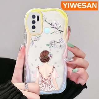 เคสโทรศัพท์มือถือ ซิลิโคนใส กันกระแทก สีสันสดใส สําหรับ VIVO Y30 Y30i Y50