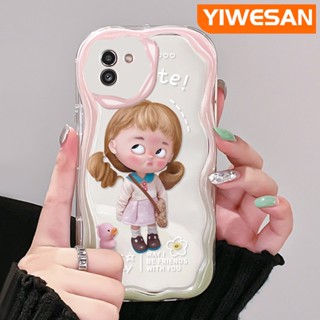 เคสโทรศัพท์มือถือ ซิลิโคนใส กันกระแทก ลายการ์ตูนเด็กผู้หญิงน่ารัก สีสันสดใส สําหรับ Samsung A03 Core A03s A02 M02 A02s M02s F02s